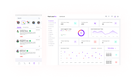 Flash Lead Essential is accessible wherever you are and whenever you want to check, update or add